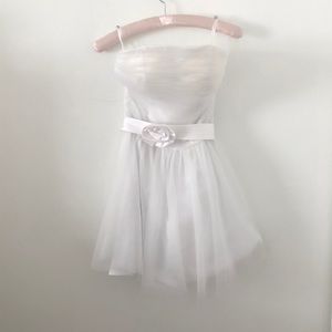 Chiffon Strapless Formal Dress